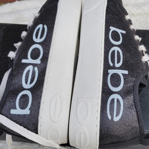 Bebe Glitter Platform sneakers 10 NWB - Picture 6 of 8